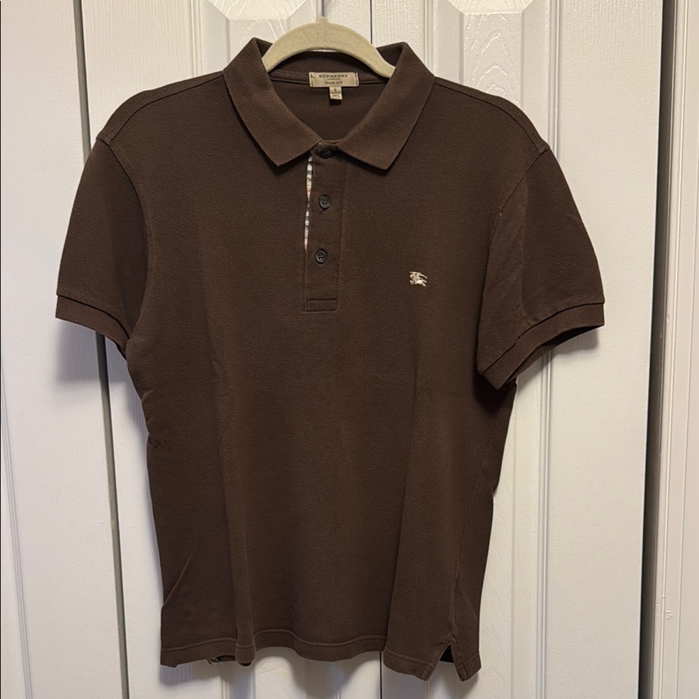 Burberry Brown Polo Shirt Slim fit